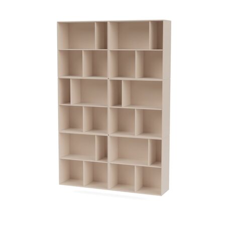 Montana Read Spacious Bookshelf Clay 168, Without base frame / wall mounting