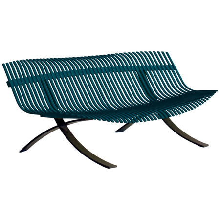 Fermob Bank Charivari von Fermob Acapulco blue 21