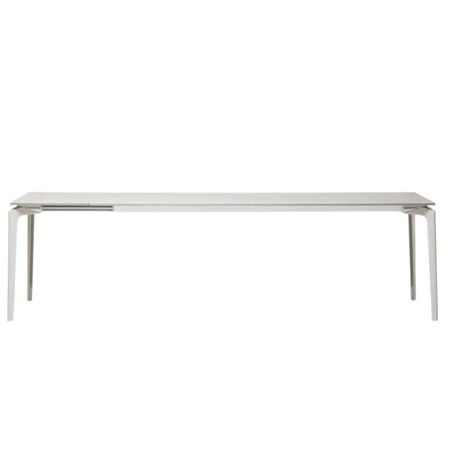 Fast Spa Allsize Tisch lackiertes Aluminium ausziehbar von Fast L: 270 cm / W: 100, White 