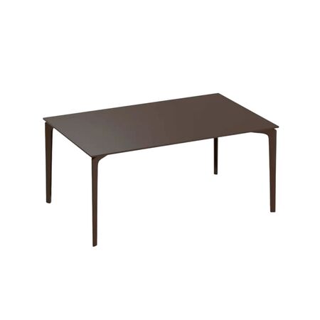 Fast Spa Allsize Tisch lackiertes Aluminium verschiedenen Grössen von Fast L: 160 cm / W: 90 cm, Black 