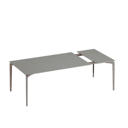 Fast Spa Allsize Tisch gesprenkeltes Aluminium ausziehbar von Fast L: 210 / W: 100 cm, Powder gray, Gray
