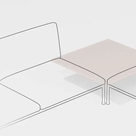 Fast Spa Beistelltisch Roè Aluminium von Fast Pearl gold , With one leg