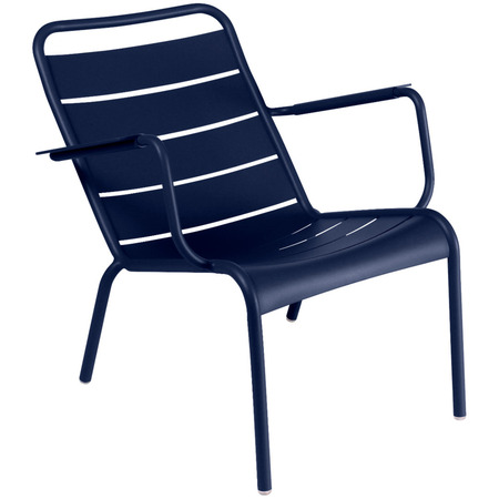 Fermob Tiefer Sessel aus Stahl Luxembourg Acier von Fermob Abyss blue 92