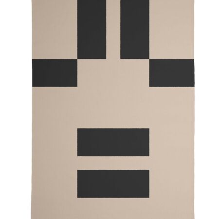 MAANA STUDIOS EF-DC005 Teppich von MAANA STUDIOS L: 140 cm / B: 100 cm, Camel Beige / Schwarz