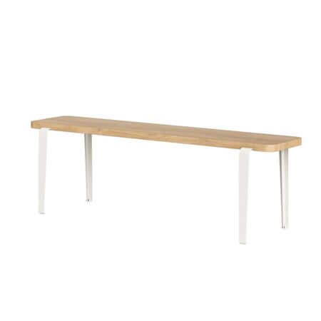 TIPTOE Bank Lou mit Holz von Tiptoe B: 140 cm / L: 30 cm, Eiche Natur / Cloud White