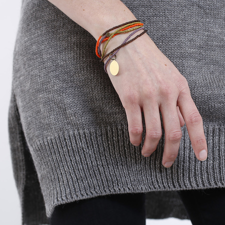 The Makery Boho Kette Herz Orange 3