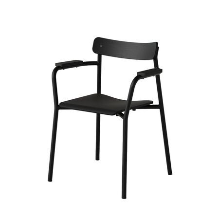 TIPTOE Armlehnstuhl Etude eco-certified Holz von Tiptoe Esche / Graphite Black