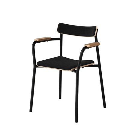 TIPTOE Armlehnstuhl Etude Upholstered von Tiptoe  Carbon Black / Graphite Black