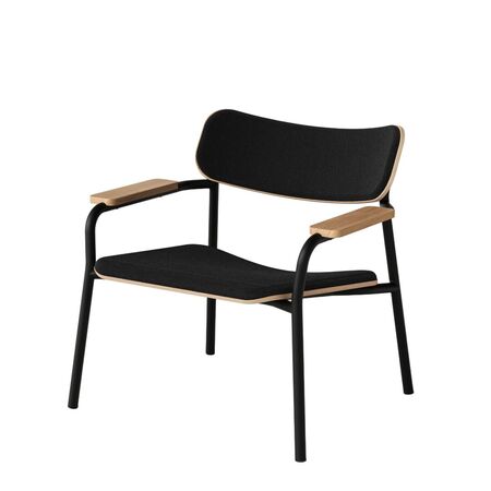 TIPTOE Loungesessel Etude Upholstered von Tiptoe Carbon Black / Graphite Black