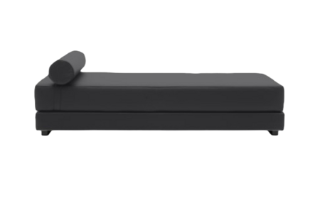 Softline Lubi Schlafsofa mit Federkernmatratze-Felt Melange 610 Anthracite