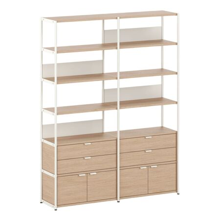 TIPTOE Regal Unit 6 160 cm von Tiptoe 0 Schubladen / Türen, Cream White