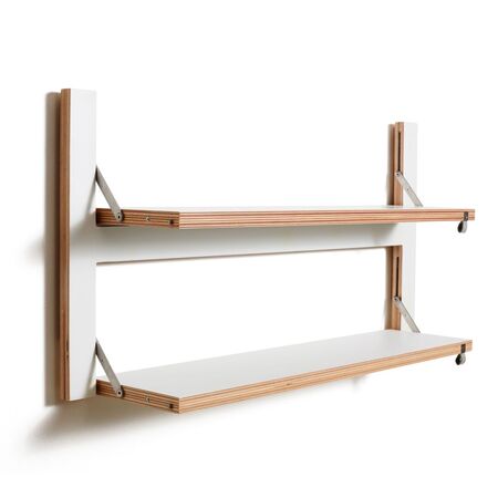 Ambivalenz 2er Schuhregal Fläpps 80 x 40 cm von Ambivalenz Weiss