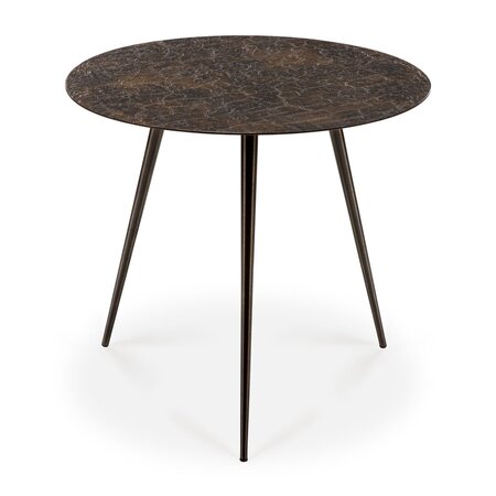 Ethnicraft Luna Coffee Table - Whisky W:50 cm- D:50 cm- H:45 cm