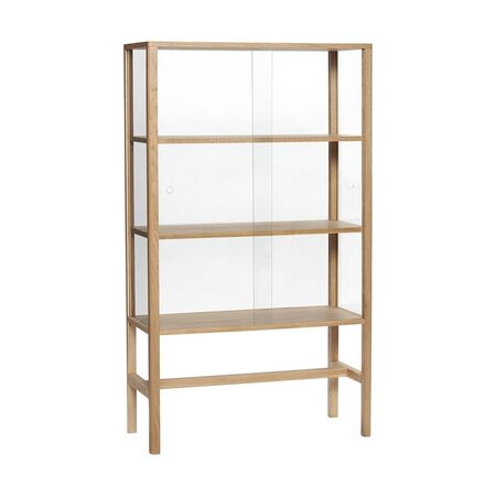 Huebsch Vitrine, Natur, Eiche/Glas