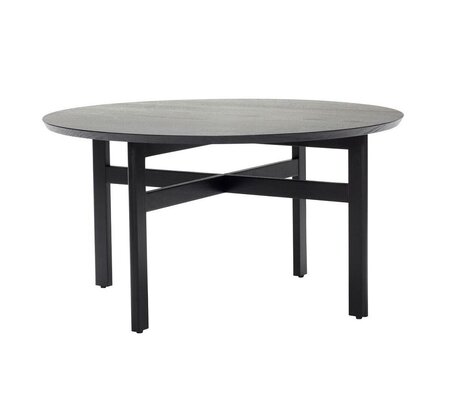 Huebsch Couchtisch Rund Holz Schwarz