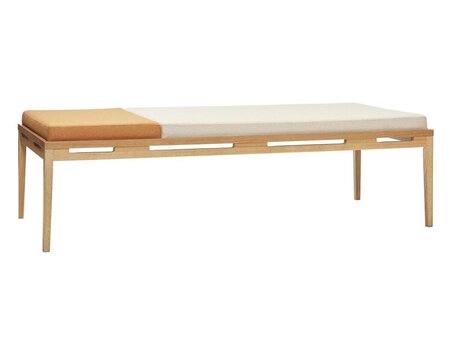 Huebsch Daybed Eiche/Stoff Beige/Orange