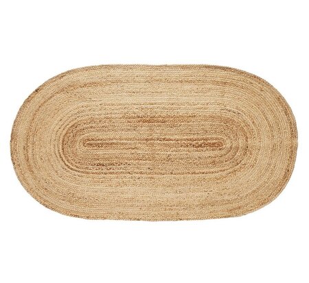 Hübsch Sage Teppich Round Naturfarben