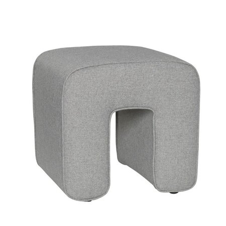 Huebsch Sculpture Pouf Dark Grey