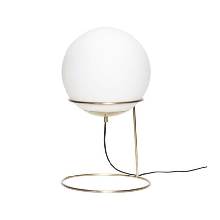 Huebsch Balance Lamp Large Brass/White - ø30xh53 cm