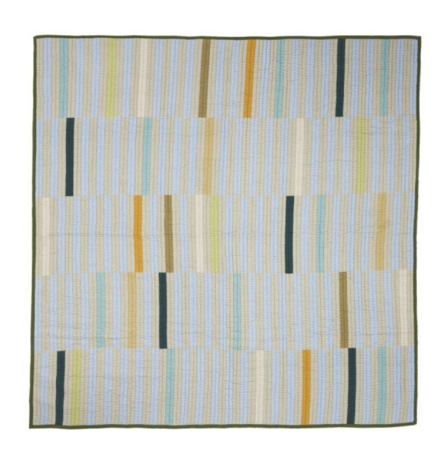 Hübsch Twist - Tagesdecken - Dunkelgrün/Multifarben