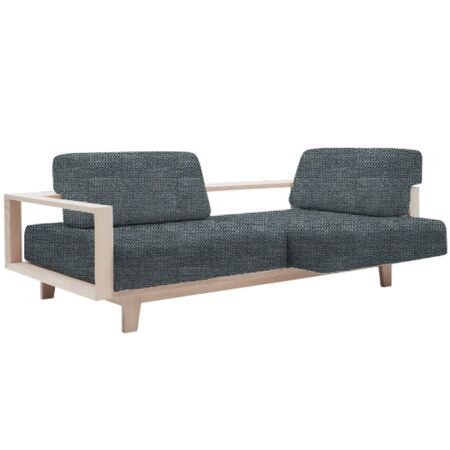 Softline A/S Softline Wood Schlafsofa / Sofa Felt Melange - 612 Light Grey