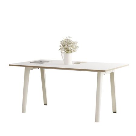TIPTOE New modern table - White laminate B: 190 cm, Graphit schwarz