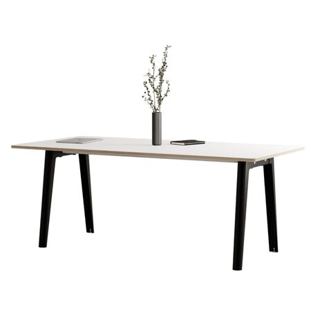 TIPTOE New modern table - White laminate B: 190 cm, Graphit schwarz