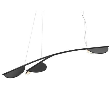 Flos Pendelleuchte Almendra Organic S3 von Flos  Anthracite, Kurz