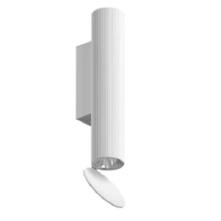 Flos Wandleuchte Flauta Riga Indoor von Flos  Hellrosa RAL 3015, Anodized Copper, H225 Riga