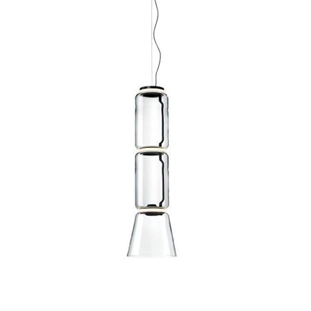 Flos Suspension Noctambule 2 Low Cylinder and Cone von Flos  Schwarz