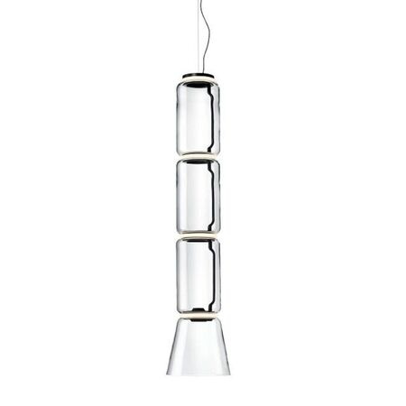 Flos Suspension Noctambule 3 Low Cylinder and Cone von Flos  Schwarz