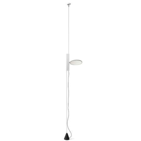 Flos Pendelleuchte OK von Flos  Hellrosa RAL 3015, Weiß