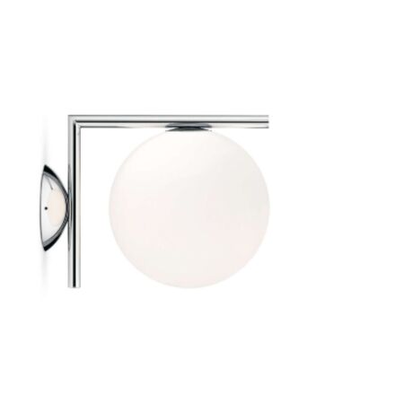 Flos Wandleuchte / Deckenleuchte IC C/W1  von Flos  messing/gebürstet/Ø20cm