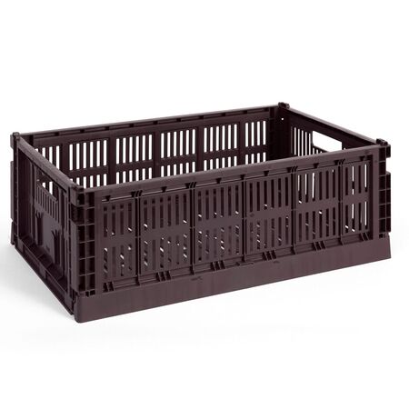 HAY Accessoires HAY Colour Crate L Bordeaux, B: 34.5 cm / L: 53 cm / H: 18.5 cm 