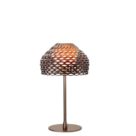 Flos Tischleuchte Tatou 1 von Flos  Hellrosa RAL 3015, Ohne Leuchtmittel, Ocker grau