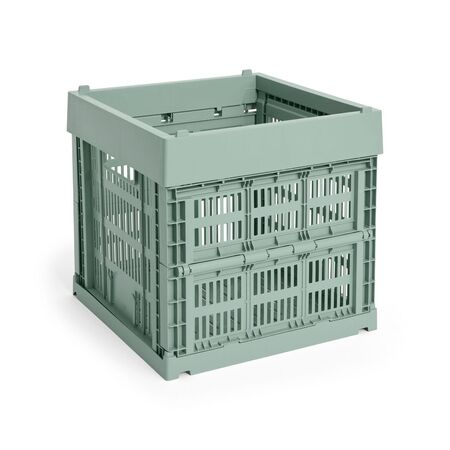 HAY Accessoires Colour Crate Cube von Hay Sage green