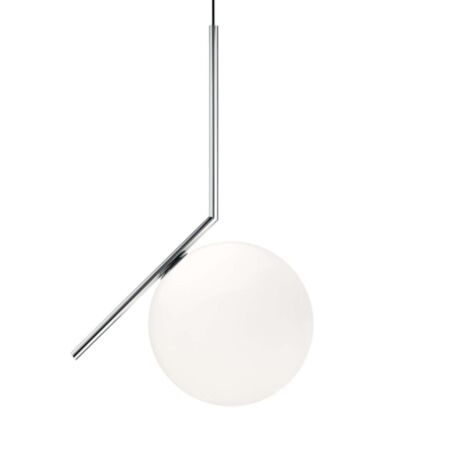 Flos Pendelleuchte IC S2 von Flos  chrom/glänzend/Ø30cm