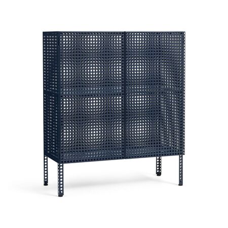HAY Living Hay Perforated Cabinet Floor Steel Blue, Medium