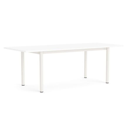 HAY Living Überhang Esstisch Annex von Hay L: 220 cm, Laminate White, Cream white