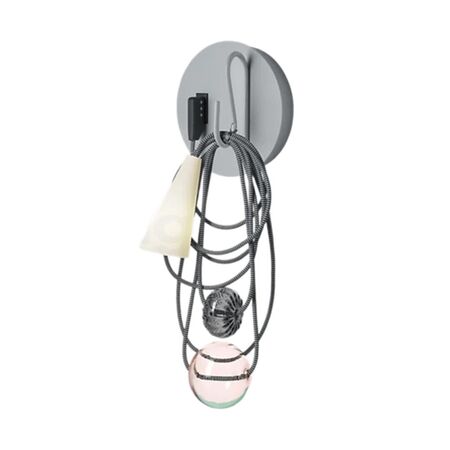 Foscarini Wandleuchte Filo von Foscarini  Hellrosa RAL 3015, Amethyst Queen, Weiss / Weiss