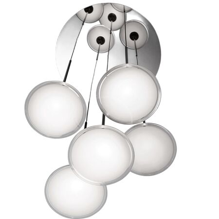 Artemide Artemide Orsa Kronleuchter 5-flammig LED Pendelleuchte Transparent