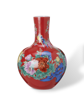 Pols Potten Ball Body Vase - Coral Red 