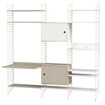 String_Furniture_Regal_Wohnzimmer_P_Beige_Weiss