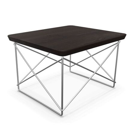 Vitra Occasional Table LTR Edelstahl, Eiche dunkel gebeizt massiv, Naturholz Schutzlack 04