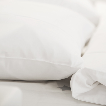Weisser Kissenbezug aus Bio-Baumwolle