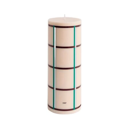 HAY Accessoires Dekorative Säulenkerze Column von Hay Bordeaux