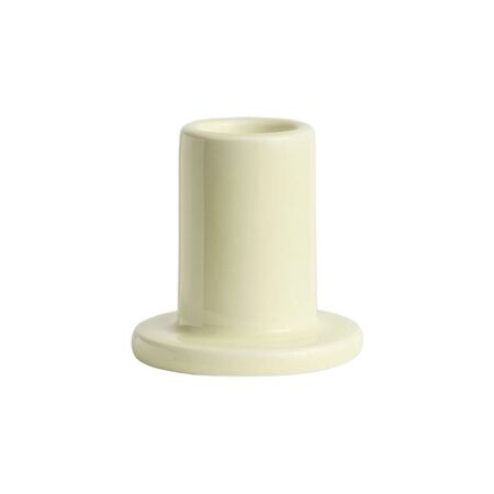 HAY Accessoires Kleiner Kerzenhalter Tube von Hay Lime White