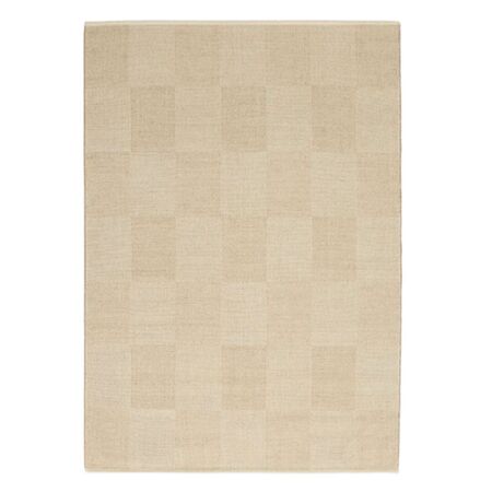 HAY Accessoires Check Rug S Sand, B: 140 cm / L: 200 cm 