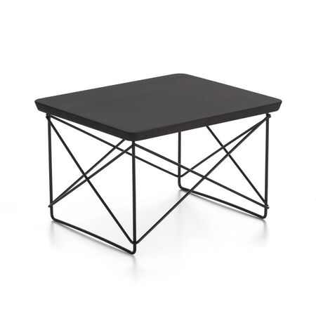 Vitra Occasional Table LTR Basic Dark 30 pulverbeschichtet (glatt), Eiche dunkel massiv 