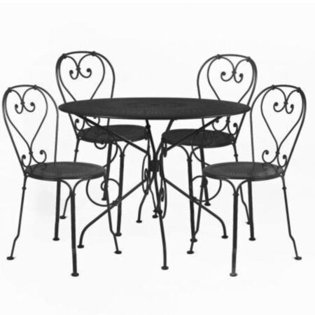 1900 Garten-Set 4 Stühle und 1 Tisch von Fermob